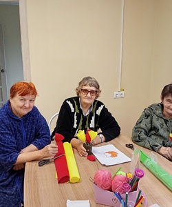 цветы из гофр.бумаги 1